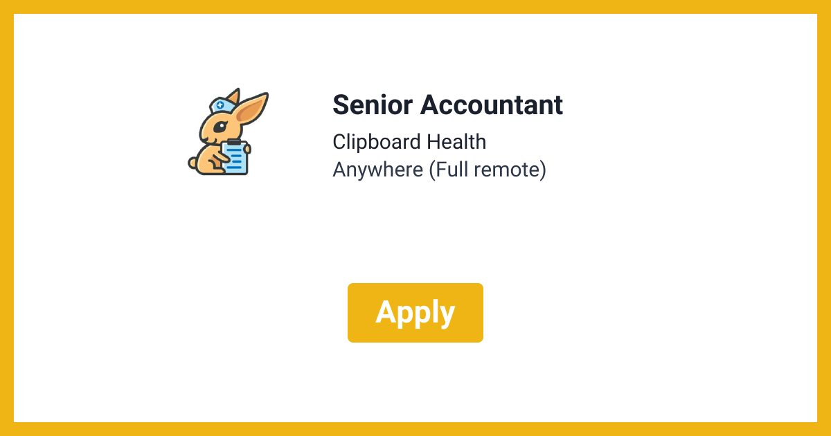 Senior Accountant at Clipboard Health